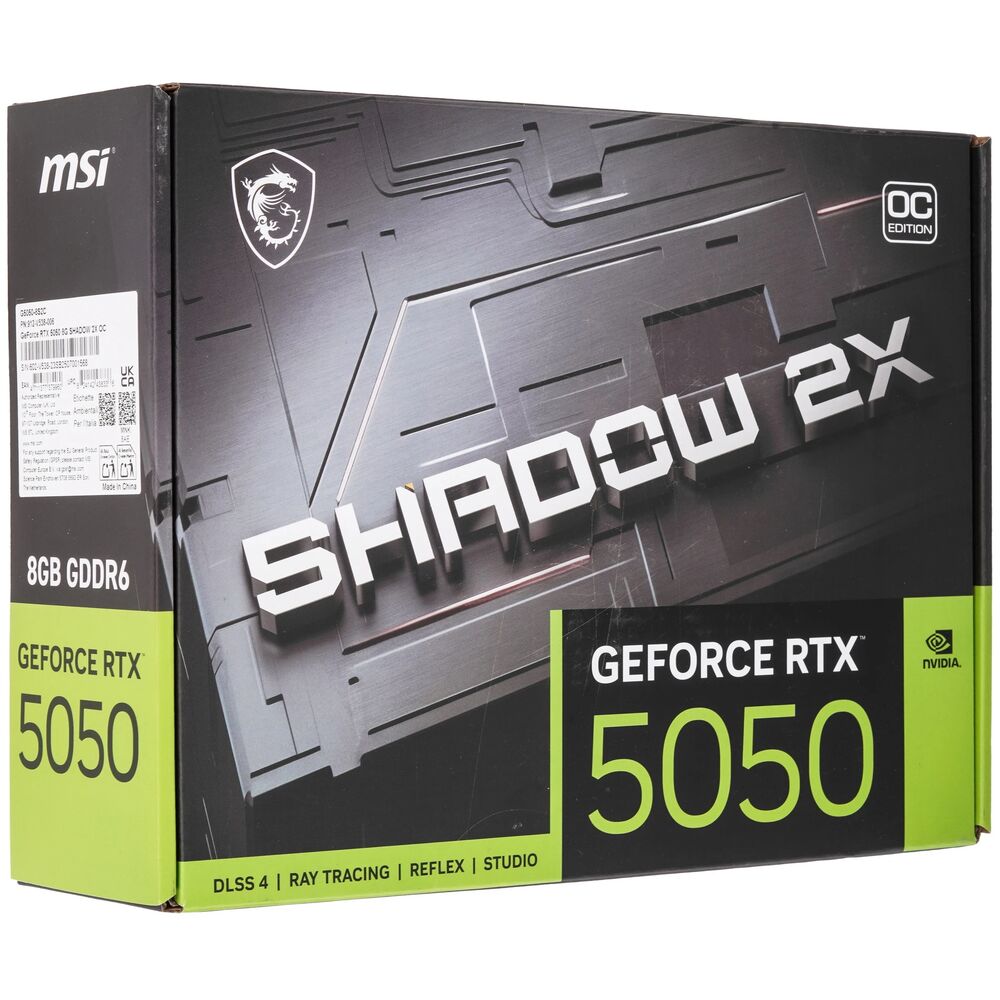 Tarjeta de Video MSI Geforce RTX 5050 8Gb GDDR6 128-Bit Shadow 2X