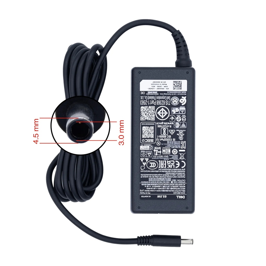 Cargador para Portátil Dell Original 19.5V 3.34A New Model Bulk